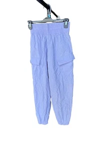 All in Motion Girls Activewear Woven Cargo Pants With Pockets S 6/7 Purple - Picture 1 of 3