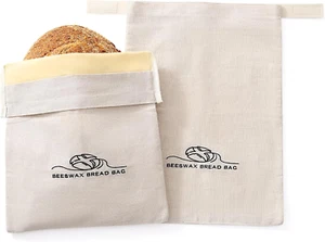 Bread Bags Homemade Bread. Linen Beeswax Bread Bags. Sourdough Bread Bags. Pack - Picture 1 of 1
