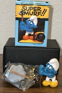 Vtg 1980 Schleich Peyo Super Smurf Chain Gang 6722. New Open Box. - Picture 1 of 12