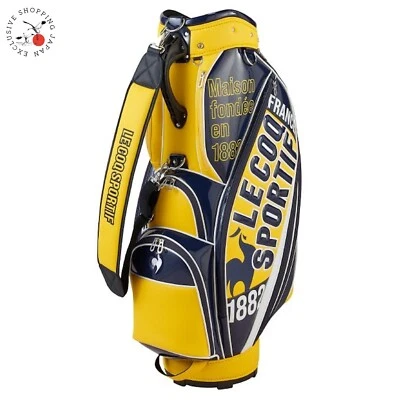 Le Coq Sportif Golf Men's Cart Bag 9.5 x 47in 6-way 3.6kg 2025 New Enamel Yellow - Image 1 of 4