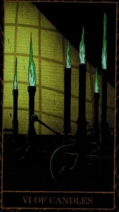 VI De Velas, Carta Tarot Monstruos Universales - Imagen 1 de 2