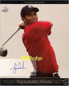 2005 SP SIGNATURE SHOTS PGA GOLF 8x10 AUTO #SSP1: TIGER WOODS #67/100 AUTOGRAPH - Picture 1 of 1