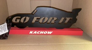 Disney Sign for Home Decor Decorative PIXAR CARS MCQUEEN “GO FOR IT” sign - Picture 1 of 1