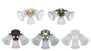 Ceiling fan add on light kit luminaire 3 Light Flush Mount for Hunter fans - Picture 1 of 6