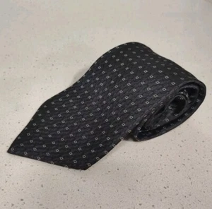 Club Room By Chapter Club Mens Grey Geometric Neck Tie 100% Silk - Picture 1 of 4
