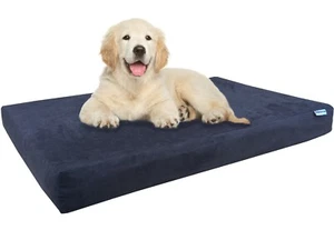 Waterproof Large Orthopedic MEMORY FOAM Pad Pet Dog Bed 41"X27"X4" 42"X28" Crate - Picture 1 of 66