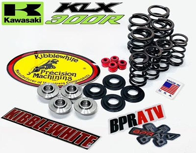 Kit de mola de titânio Kawasaki KLX300R KLX 300R válvulas branco ração selos Viton VERMELHO - Imagem 1 de 4
