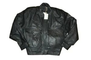 NWT VNTG Taylor's Leatherwear Raindeer Grain Police Jacket Med R USA C-1 - Picture 1 of 6