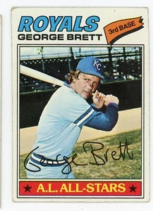 Vintage Baseball card 1977 Topps George Brett Kansas City Royals #580 - Picture 1 of 2