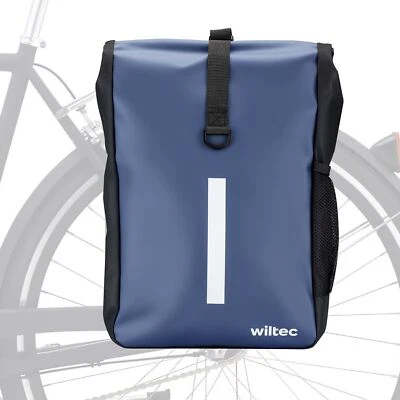 Wiltec Gepäckträgertasche blau 16l Fahrradtasche Gepäckträger Gepäcktasche