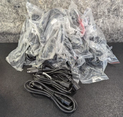 🔥50 New🔥 6ft 3 Pong Universal Computer/Monitor Power Supply Cord 10A 125V - Image 1 of 4