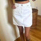 Topshop White Denim Skirt (size 6/8)