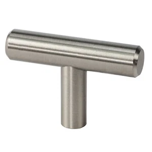ROK 2" Gebürstetes Nickel Euro Küche Schrank Bar Stil T-Knopf Ziehen K9311850BN - Bild 1 von 3