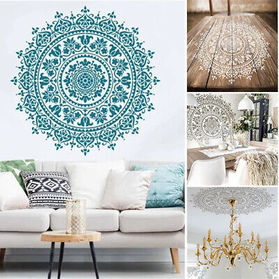 Mandala Auxiliary Painting Template Reusable Stencil For Floor Wall Tile Fabric • 7.96€