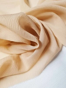 John Lewis 100 % Seide Akt Knirschen Krepp Chiffon Stoff - 2 m - Bild 1 von 4