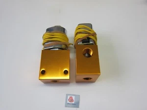 Lowrider Hydraulics Dos (2) Volquetes Delta, Cuerpo Dorado Anodizado, Fresco Brillante Nuevo - Imagen 1 de 17