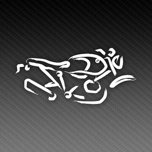 R nineT Pure Kalligraphie Motorrad Aufkleber Sticker 15x8cm - Picture 1 of 3