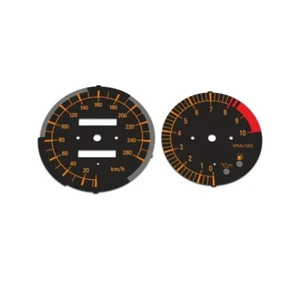 BMW R1100S 1995-2005 KMH Replacement Instrument Cluster Black Gauge Faces - Bild 1 von 1