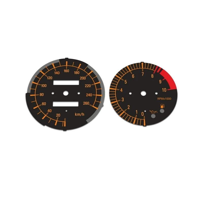 Cuadro de instrumentos de repuesto BMW R1100S 1995-2005 KMH caras de calibre negro Foto 1 de 1