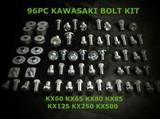 96pc KX PLASTIC BODYWORK BOLT KIT KAWASAKI KX60 KX65 KX80 KX85 KX125 