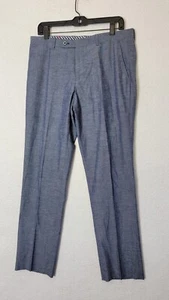 Paisley & Gray Slim Fit Herren 32x32 Blau Hose Leinenmischung - Bild 1 von 10