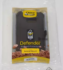 New Otter Box Defender Phone Case for Samsung Galaxy S7 Black Rugged with Clip - Picture 1 of 3