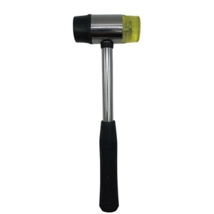 16 oz. Double Face Holzhammer Stahlrohr gepolsterter Griff & nicht beschädigende Köpfe - Bild 1 von 7