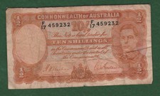 Old Banknote Collection From COMMONWEALTH OF AUSTRALIA - 10 Shilling 1939!