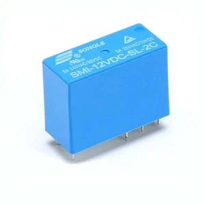 Original SONGLE Relay SMI-12VDC-SL-2C 5A 250VAC/30VDC 8-Pins 2-NO 2-NC Blue - Picture 1 of 2