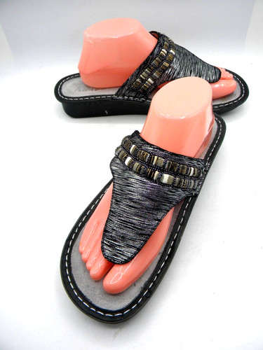 VANS Sandali Alegria VAN 262 Vanessa Soiree argento tanga slide taglia 40 WO