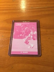 1990 Pro Set Error Card Vince Newsome Magenta Front Greg Townsend Back Rare - Picture 1 of 2