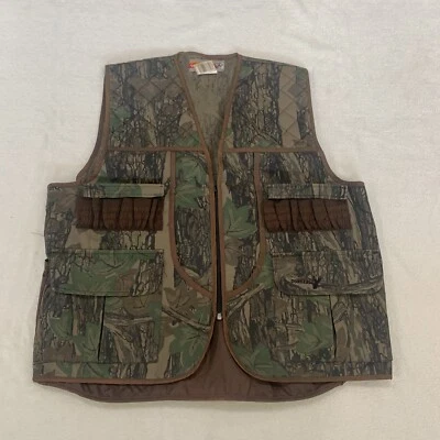 Winchester Hunting Vest Mens Conceal Camouflage Treebark Pockets Zip Front Large - Image 1 of 4