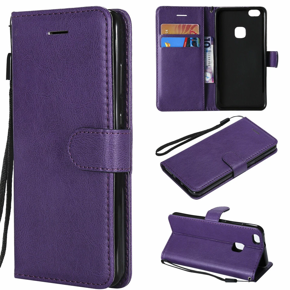 Funda de cuero con soporte para tarjetas para teléfono Huawei P40 P30 P20 P50 P10 Foto 1 de 4