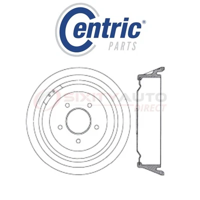 Centric C-TEK Brake Drum for 1975 Chevrolet K5 Blazer 4.1L 5.7L 6.6L L6 V8 - fk Foto 1 de 4