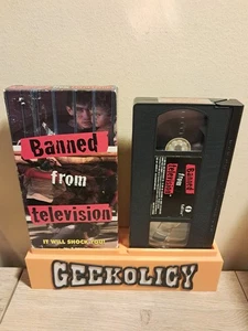 Banned From Television VHS (1998 Fall Line Entertainment)  - Picture 1 of 4