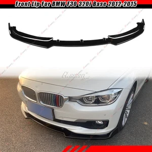 FOR 12-15 BMW 3 Series 320i F30 Base Gloss Blk Front Bumper Lip Spoiler Body Kit - Picture 1 of 22