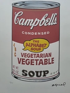 Andy Warhol Signed Lithograph - Campbell's Soup Can - Certificate Leo Castelli - Picture 1 of 7