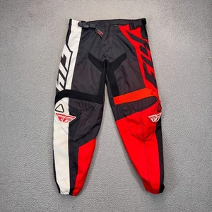 Pantalones Fly Racing F16 Para Hombre 32 Negro Rojo Blanco Motocross MX Equipo Todoterreno Exterior - Imagen 1 de 18