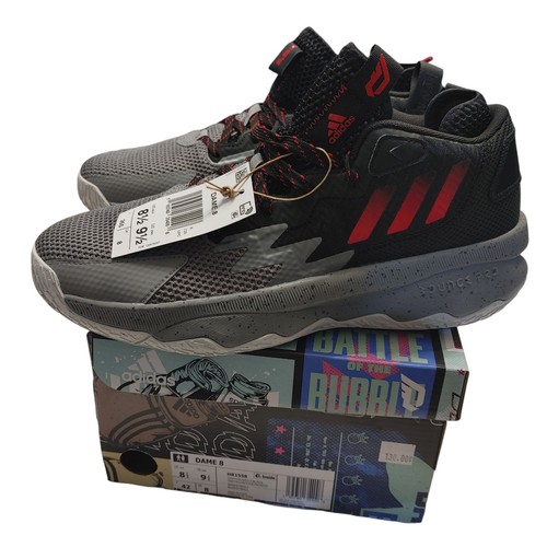 Nuove scarpe da basket Adidas DAME 8 Bridge City HR1558 8 5 9 5 rosso nero