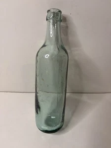 Bottiglia acqua vintage in vetro con fondo tondo altezza 9" - Foto 1 di 4
