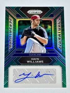 2024 Panini Prizm - Sensational Signatures Gavin Williams - Green Prizm AUTO - Picture 1 of 2