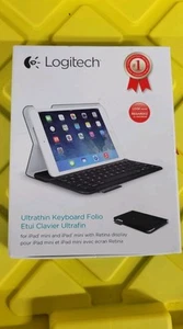 Logitech Ultrathin Keyboard Folio iPad mini 1st Generation Carbon Black Cover - Picture 1 of 9