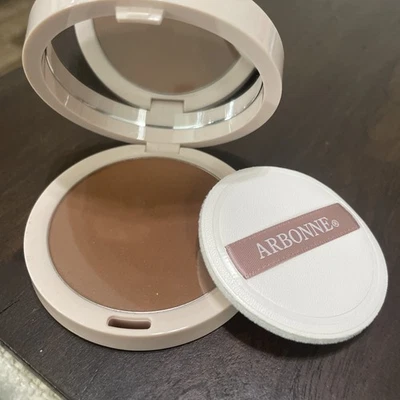 New Arbonne Second Nature Pressed Powder Cosmetics Makeup Compact 10.5g DEEP - Image 1 of 2