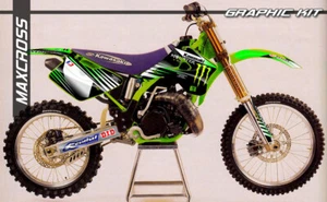 KAWASAKI KX125 KX250 1994 - 1998 MAXCROSS GRAPHICS KIT DECAL FULL Sticker MONS2 - Picture 1 of 2