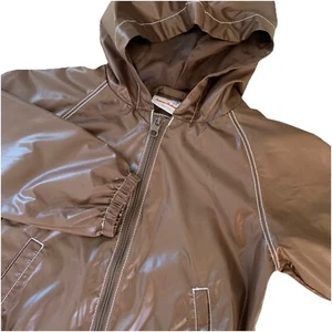 Hanna Andersson Brown Windbreaker Lightweight Jacket Sz 4/5 US 110cm Not Lined - Picture 1 of 17