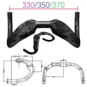 Carbon Fiber Cycling Fixed Track Bike Lenker 31,8m Rennrad TT Fahrrad Bar UCI - Bild 1 von 21