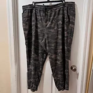 Athleta Farallon Camouflage Jogger Pants Elastic Waist Drawstring Casual SZ 26 - Picture 1 of 5
