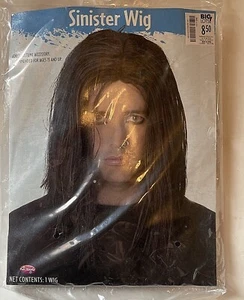 SINISTER BLACK ADULT WIG Rock Star Halloween Sexy Grunge New - Picture 1 of 11