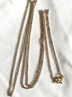 VINTAGE 1960'S RUSSIAN 18K & 14K GOLD 28" 1MM CHAIN NECKLACE 4.55 GR-FREE SHIP