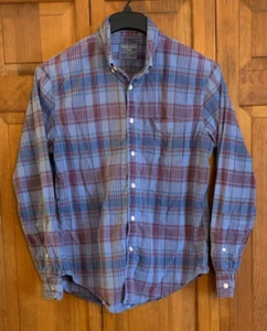 Men's Abercrombie & Fitch Long Sleeve Button Front Cotton Shirt Tag Size M - Picture 1 of 3